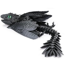 Uutvmp Feathered Wyvern Dragon,3D Printed Dragon, Articulated Dragon with Wings, 3D Printed Toys, Desktop Pet Perfect for Fantasy Enthusiasts