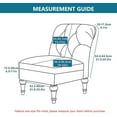 thumbnail image 5 of LKJYER Chair Covers Without Arms Waterproof, Slipper Chair Covers Armless, Armless Chair Slipcover Leather, for Living Room, Dining Room, Hotel, 5 of 7