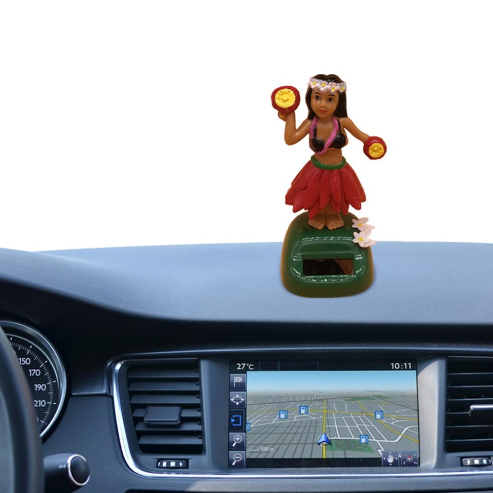 Tohuu Solar Powered Dancing Decoration Solar Dancing Figures Hawaii Girl Solar Powered Dashboard