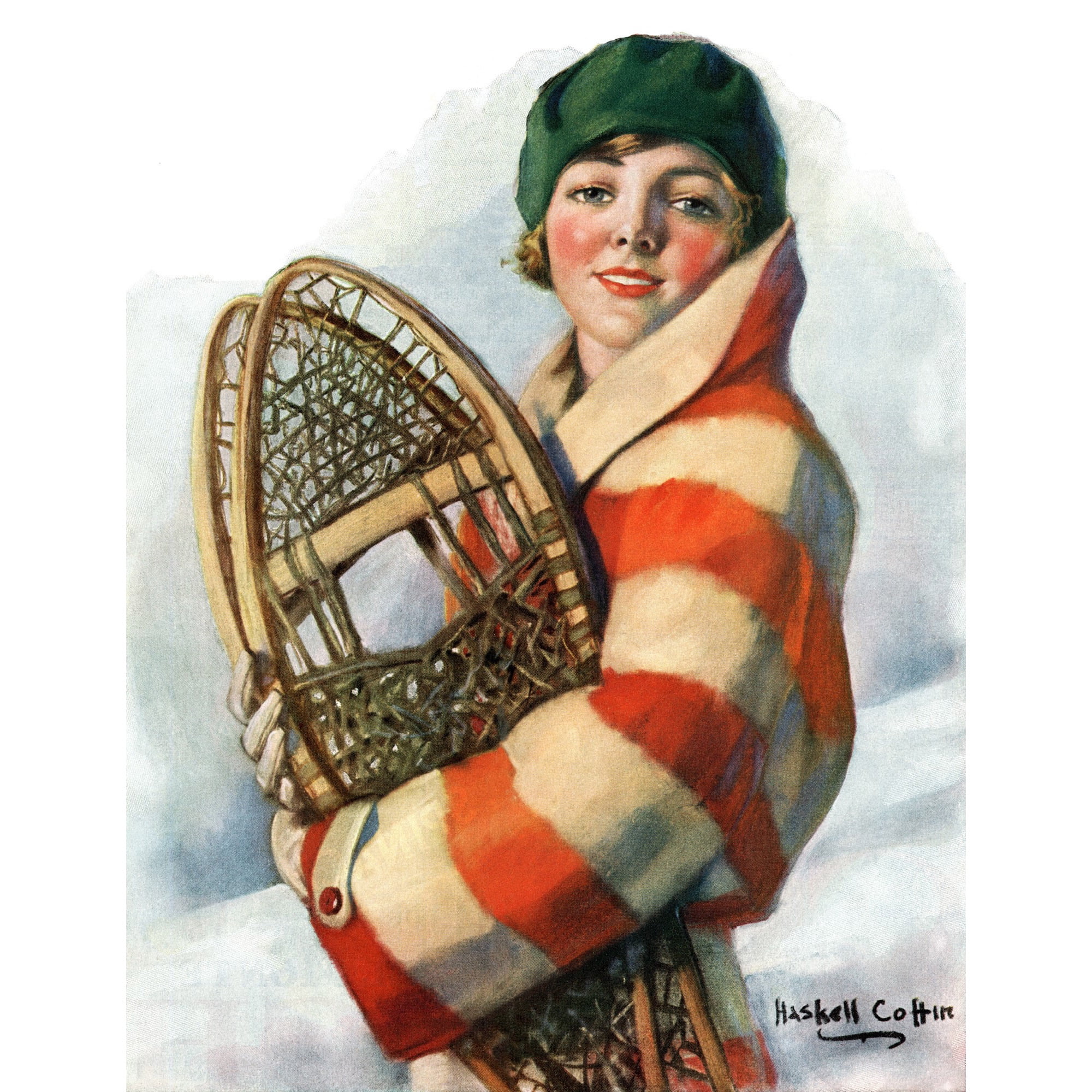 Marmont Hill - "Snowshoes" Painting Print on Wrapped Canvas