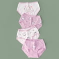 thumbnail image 2 of CAIXIA Girls Underwear Breathable Comfortable Girls Underwear 4 Pack Soft Stretchy Elastic Waistband For Toddler Kids Everyday Seasonal Wear 4PCS,4-5 Years, 2 of 4
