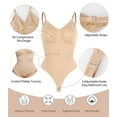 thumbnail image 5 of MANIFIQUE Women's Backless Shapewear Bodysuit Tummy control Thong Body Shaper Sleeveless Compression Tanks Tops, 5 of 6
