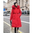 thumbnail image 1 of Winter Jacket Down Jacket Mid-Length Coat Quilted, Ladies Winter Coat Sewn Coat Winter Jacket Long Sewing Warm, M, 1 of 5