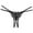 618#Black, variant on Clothing 2025 Thongs for Women Embroidered Hollow Butterfly Fashion Low Waist Open Cut Pearl Massage Thong Thongs Underpants Women Underwear Thongs