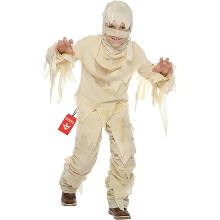 Morph Kids Egyptian Mummy Costume Boys Girls Egyptian Halloween Fancy Dress Halloween White L