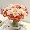 thumbnail image 3 of 2Pcs Fake Daisy Fake Flowers, Faux Gerbera Daisies African Silk Daisy Flowers Artificial for Wedding Bridal Bouquet Party Home Kitchen Decor, 3 of 7