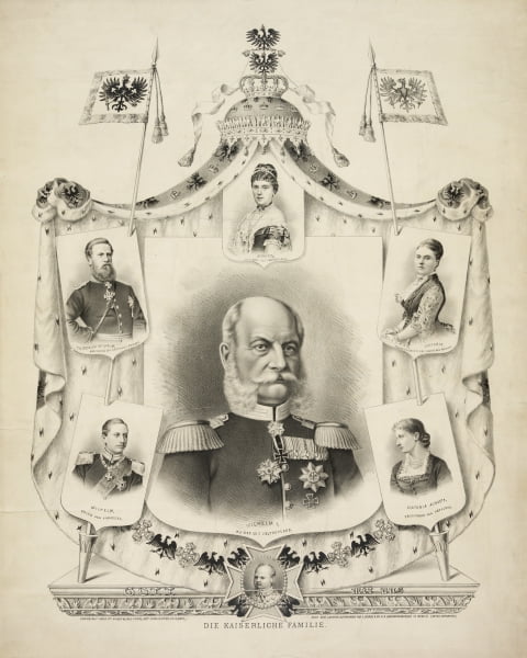 Print: Die Kaiserliche Familie - Kaiser Wilhelm I and His Family