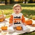 thumbnail image 5 of KJameas Baby Boys Girls Romper Pumpkin Graphic Raglan Sleeve, 5 of 9