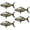 Silver, variant on Realistic Inflatable Fish Balloons 5pcs, Sea Animal Decor for Fishing Theme Birthday Party Supplies