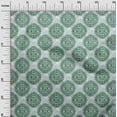 thumbnail image 3 of oneOone Polyester Spandex Green Fabric Asian Block Craft Projects Decor Fabric Printed By The Yard 56 Inch Wide, 3 of 4