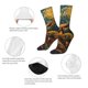 thumbnail image 4 of Fotbe Starry Night Guitar Turtle Calcetas Largas con Estampado para Hombre y Mujer – Calcetas de Compresión Transpirables y Elásticas, Viajar y Uso Diario Talla 5-11, 4 of 6