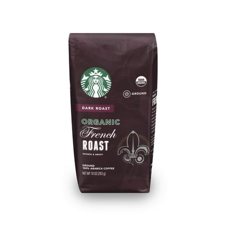 Starbucks Dark Roast Ground Coffee — Organic French Roast — 100% Arabica — 1 bag (10 oz.)