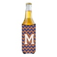 thumbnail image 2 of Carolines Treasures CJ1060-MMUK Letter M Chevron Blue and Orange Ultra Beverage Insulators for slim cans  Slim Can, 2 of 2
