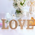 thumbnail image 4 of 1 Set Rustic Wood Love Sign Wooden Letters Sign Wooden Cutout Letters Decor, 4 of 9