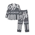 thumbnail image 1 of Fotbe Coffee Is Always A Good Idea Pattern Long Sleeve Pajama Set for Men,Sleepwear Set,2-piece Loungewear Set,Soft PJs Comfy Nightwear with Pockets-Large, 1 of 7
