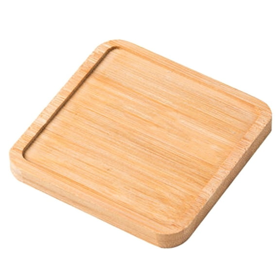 Oval Tray Small Round Bamboo Tray Solid Bamboo Serving Tray Bathroom Serving Plate Plant Succulent Tray Kitchen Dish