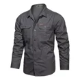 thumbnail image 4 of Camisa Cargo Militar Con Botones De Manga Larga For Hombre, 4 of 8