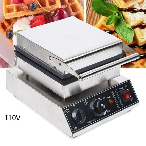 Commercial Waffle Maker, Waffle Making Machine, Electric Waffle Maker for Making Waffles in Home Kitchens, Parties, Fast Food Stores