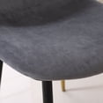 thumbnail image 4 of Roundhill Furniture Evatt 5-Piece Round Dining Set, Trestle Round Table with 4 Stylish Chairs, Gray, 4 of 12