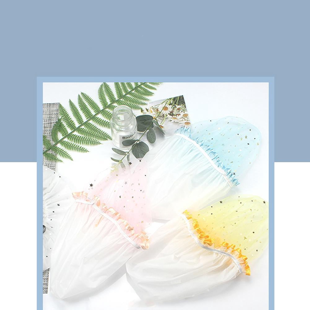"Waterproof Hat Protect Lady Hair Bath Shower Care Salon Cap "