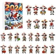 thumbnail image 2 of Calendario de Adviento de 2024 con cuenta regresiva, calendario de Adviento navideño de 24 días, adornos navideños de vaca, colgantes, figuras y accesorios navideños de vaca., 2 of 7