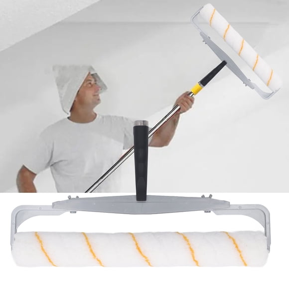 Wall Painting Roller, 18 Inch 1/2 inch Bristles Easy Washing Paint Roller Set for Home Decor Finishing