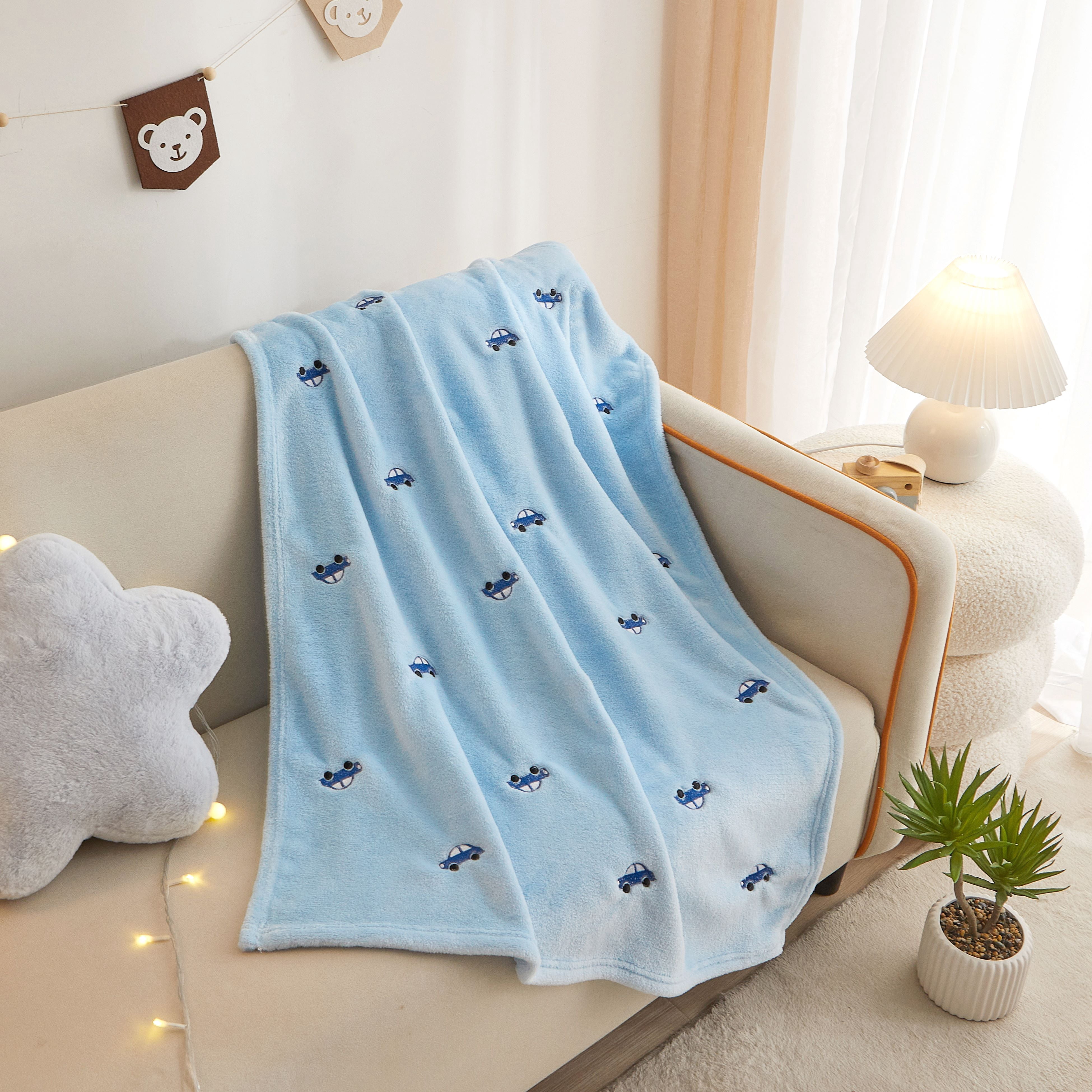 Little Nest Cars Plush Blanket 30" X 40"