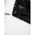 thumbnail image 5 of Alvivi Girls Metallic Belly Stage Performance Dance Tank Top Spaghetti Strap Crop Top Vest Black 4-6, 5 of 6