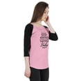 thumbnail image 1 of Inkmeso T-Shirt Manches 3/4 Raglan pour Femmes, Vous Pouvez Arrêter de Demander Quand Nous Avons un Bébé Maintenant Top Graphique de Grossesse, 1 of 7