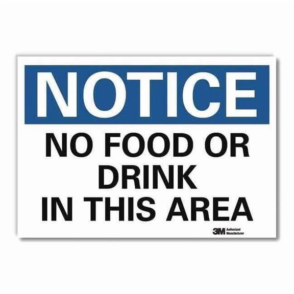 Lyle Notice Sign,5inx7in,Reflective Sheeting U5-1377-RD_7X5