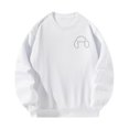 thumbnail image 4 of Sudadera de cuello redondo para mujer, ropa informal de manga larga, sudadera a la moda, cuello redondo para el trabajo, oficina, vacaciones, calle , M M, 4 of 8