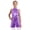 Lavender, variant on Kids Girls Halter Neck Metallic Sleeveless Leotard Ballet Jazz Latin Dance Jumpsuit Sparkly Bodysuit Blue 8