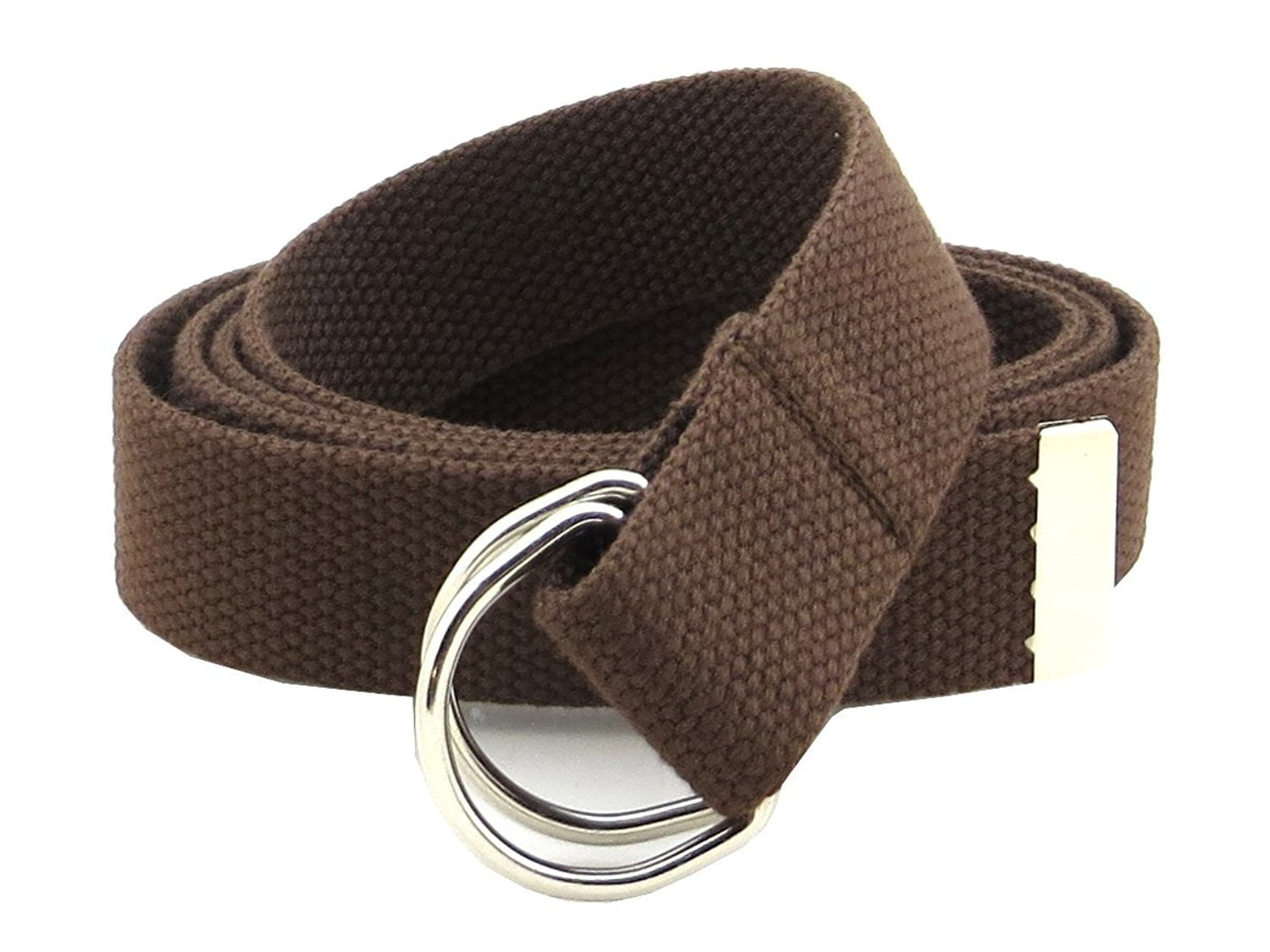 BC Belts Canvas  Belt DRing Buckle 1.25" Wide with Metal Tip