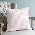 thumbnail image 4 of Pillow Covers 16x16 Set of 2, Pink Vertical Striped Throw Pillow Covers Decorative Couch Cushion Cover, Farmhouse Thin Line Stripes Microfiber Soft Square Pillowcases for Bedroom Living Room Sofa, 4 of 9
