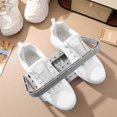 thumbnail image 3 of 2pcs Wall Mounted Slippers Rack Foldable Shoe Organizer Self Adhesive Space Saving Shoe Storage Shelf for Bathroom Entryway, 3 of 4