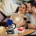 thumbnail image 1 of Dvkptbk Décoration de la Saint-Valentin Rose Rouge en Métal avec Support en Forme de Cœur Cadeau de la Saint-Valentin Fer Rose en Métal Rouge Cadeaux de la Saint-Valentin, 1 of 2
