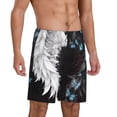 thumbnail image 2 of Naloa Butterfly Angel Wings Art Men's Short Pajama Pants, Pj Shorts, Lounge Comfort Shorts-Large, 2 of 6
