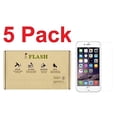 thumbnail image 1 of IFLASH [5 Pack Tempered Glass Screen Protector for Apple iPhone 6 / 6S 4.7" Model - Transparent Crystal Clear / 2.5D Rounded Edges / 9H Hardness/Scratch Proof/Bubble Free/Oleophobic, 1 of 4