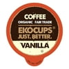 EkoCups, Artisan Organic Vanilla Flavored Coffee in Recyclable Single Serve Cups,4 boxes of 10 for a total of 40 Ct