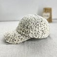 thumbnail image 3 of Byfri Leopard Print Baseball Cap Khaki Washed Distressed Cotton 55-60cm for Men Women Outdoor, 3 of 6