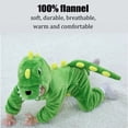 thumbnail image 4 of Disfraz OLLULL, mameluco de dinosaurio verde para bebés de 2 a 3 años, Halloween, 4 of 6