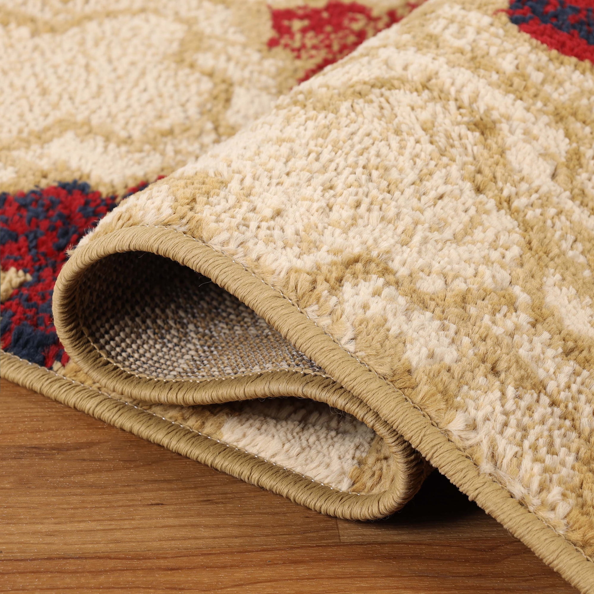 Superior Viking Trellis Indoor Large Area Rug, 4' x 6', Beige