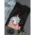 thumbnail image 3 of Cool And Funny Unicorn Doodle T-Shirt Women -Image by Shutterstock, Female x-Large, 3 of 4
