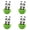 Green 4Packs, variant on Baby : Adorable Panda Wobble Sensory Toy Unfallable Fun for Toddlers Encourages & Coordination Green 1Pack 9x6 cm