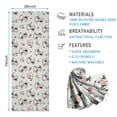 thumbnail image 2 of Green Cow Flower Pattern Hot Yoga Mat Towel Non Slip for Hot Yoga - Quick-Drying Yoga Mat Cover with 4 Corner Pockets with Travel Bag - Hot Yoga Towel Non Slip Grip Moisture Wicking Sweat 70"x26", 2 of 6