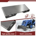 thumbnail image 6 of KOJEM 3/8" Quick Tach Mount Plate Attachment Skid Steer Loader Fit for Kubota and Bobcat Skid Steers and Tractors, 6 of 12