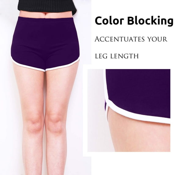 Womens Booty Fold Over/ Regular Shorts Dance Yoga Sexy Exercise Dolphin Shorts