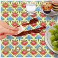 thumbnail image 6 of Pioneer Flower Floral Print Pattern Round Tablecloth 60 X 60 Inch, Wrinkle Resistant Wipeable Table Cloth for Kitchen Dining Picnic Patio Party, 6 of 6