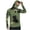 AA-Army Green, variant on Men's UPF 50+ Hooded Fishing Shirt with Neck Gaiter Long Sleeve Sun Protection Quick Dry Sky Blue S