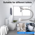 thumbnail image 6 of YIGSECU Universal Angle Stop Gate Toilet Hose Stainless Steel Professional Grade, 6 of 8